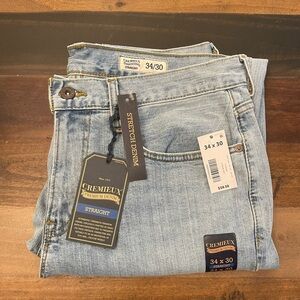 New 34x30 Straight Fit Stretch Denim Daniel Cremieux brand Jeans